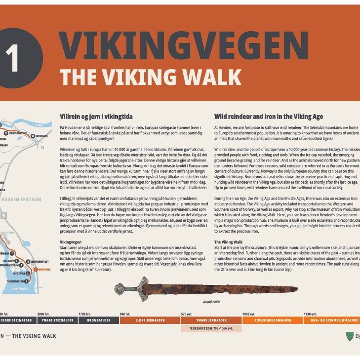 Skilt Viking vegen no 1